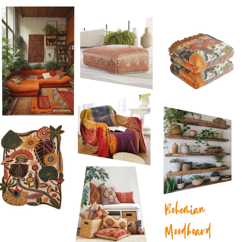 Bohemian Living Room Mood Board by Bembhyjorgelina@gmail.com on Style Sourcebook