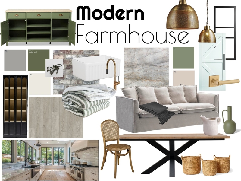 Modern Farmhouse Mood Board by haileyfazzino on Style Sourcebook