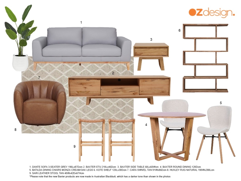 Donna Margetts - Living & Dining Mood Board by Oz Design on Style Sourcebook