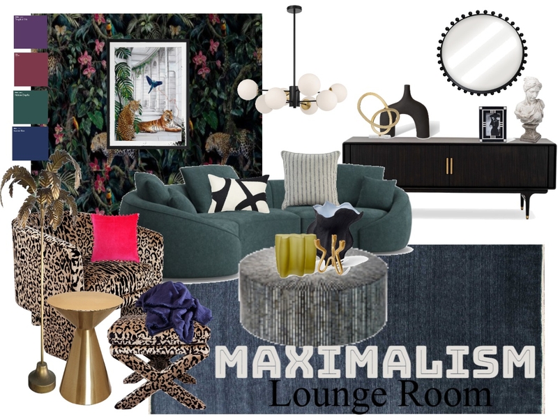 Maximalism Sample Board Mood Board by haileyfazzino on Style Sourcebook
