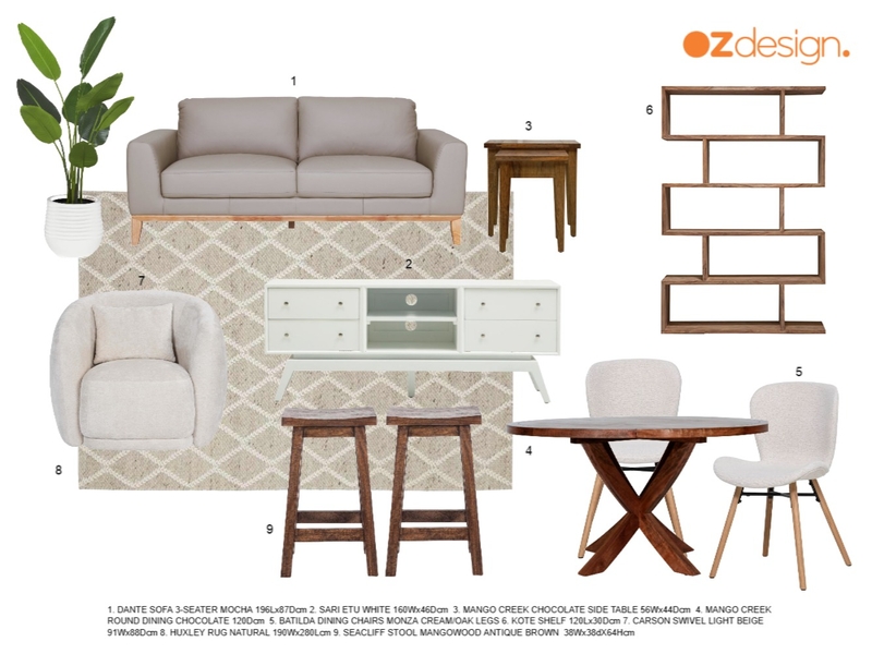 Donna Margetts - Living & Dining 2 Mood Board by Oz Design on Style Sourcebook