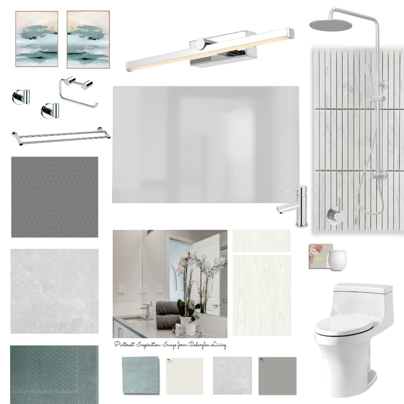 Mood Board Modern Bathroom Mood Board by Ana Soares on Style Sourcebook