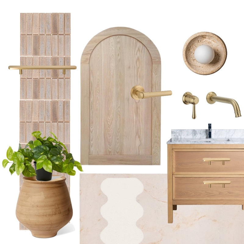Golden Touch: Oak Doors in the Bath Mood Board by Hardware Concepts on Style Sourcebook