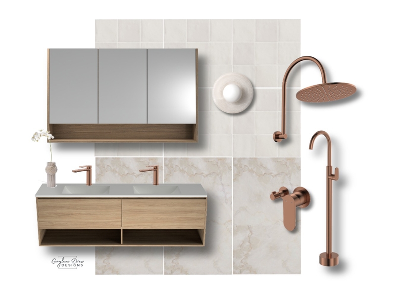 Soft Subtle Bathroom Mood Board by Gaylene Drew Designs on Style Sourcebook
