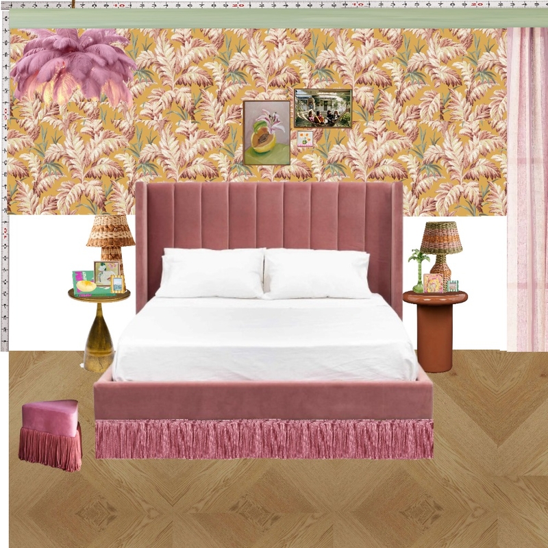 Old Hollywood Bedroom Wall Interior Design Mood Board by dl2407