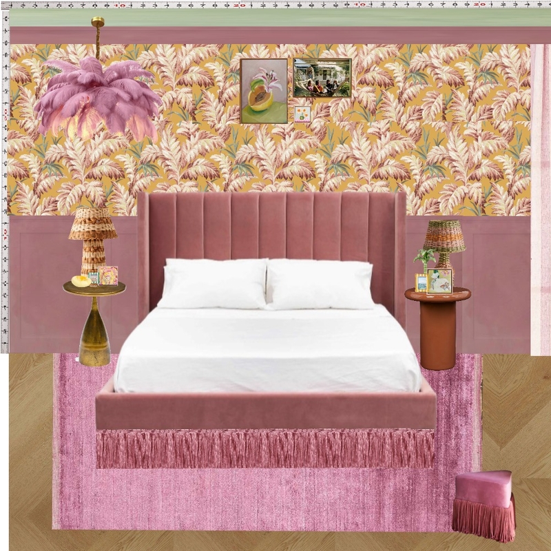 Old Hollywood Bedroom Wall Mood Board by dl2407 on Style Sourcebook