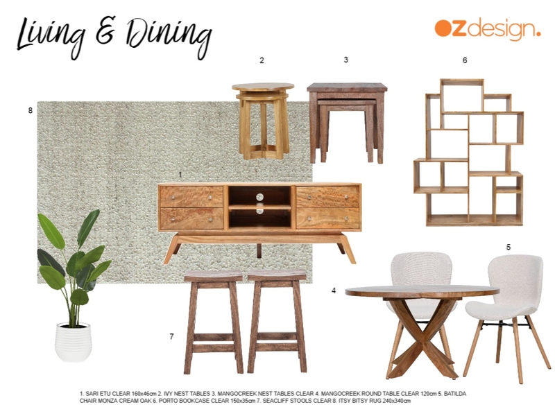 Donna Margetts - Living & Dining 3 Mood Board by Oz Design Furniture on Style Sourcebook