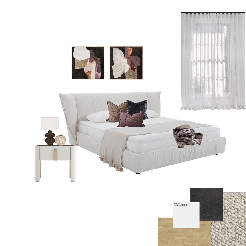 Mt Pleasant Apartment Master updated with two art Mood Board by Amanda Lee Interiors on Style Sourcebook