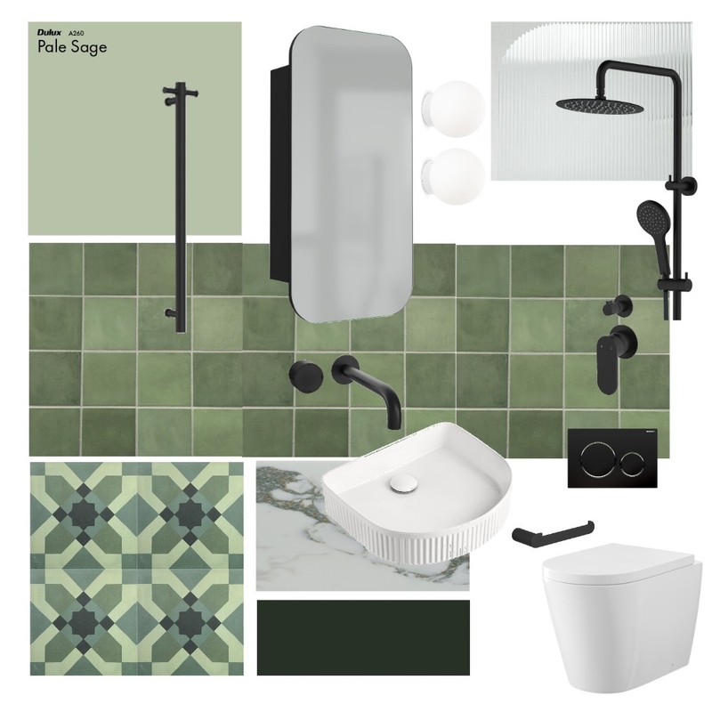 CM Bathroom Mood Board by Kutata Interior Design & Styling on Style Sourcebook