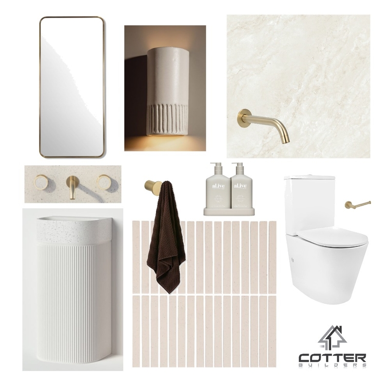 Elysian - Powder Room 1 Mood Board by Cotter Builders on Style Sourcebook