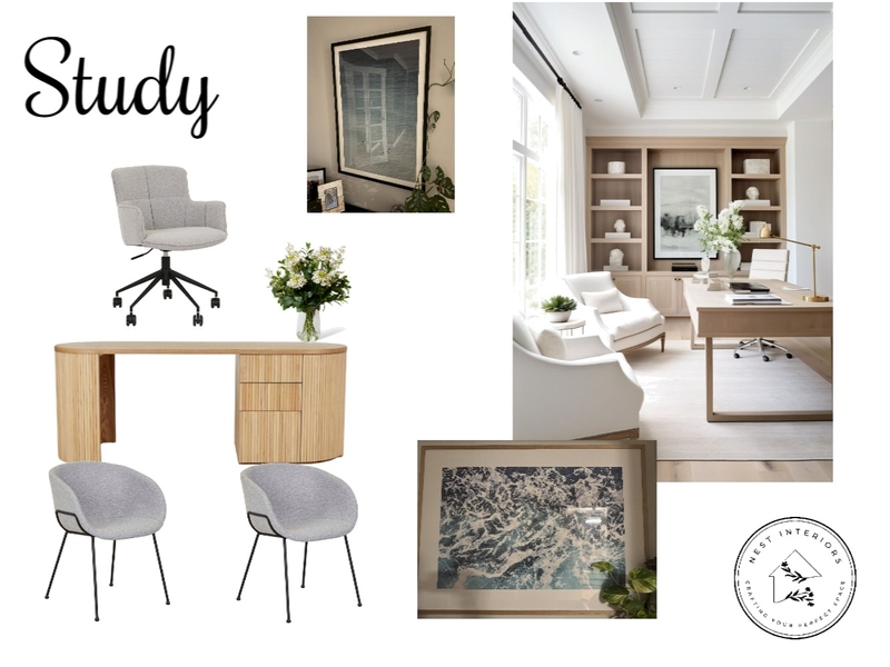 Study - 75 Romano Crescent, Iluka Mood Board by Nest Interiors on Style Sourcebook