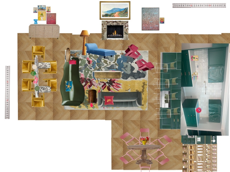 Great Room Space Planning Scale Mood Board by dl2407 on Style Sourcebook