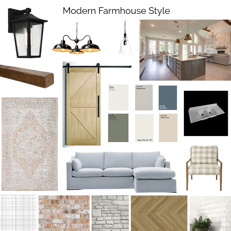 Modern Farmhouse Style Mood Board by AmyCobban on Style Sourcebook