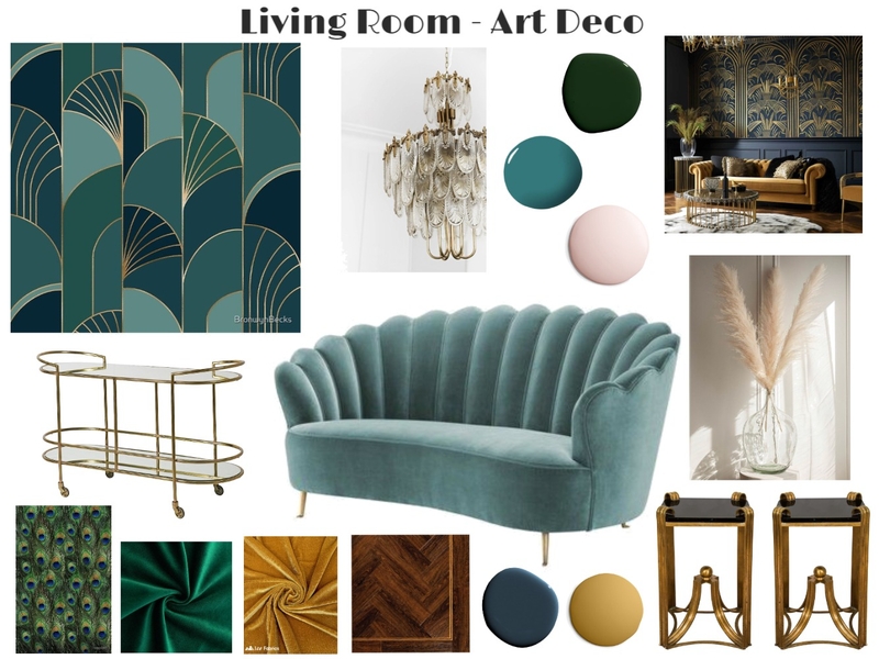 Art Deco Mood Board Mood Board by AmyCobban on Style Sourcebook