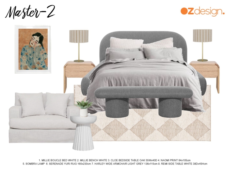 Master Bedrooom2 - Maree Ratcliffe Mood Board by Oz Design Furniture on Style Sourcebook