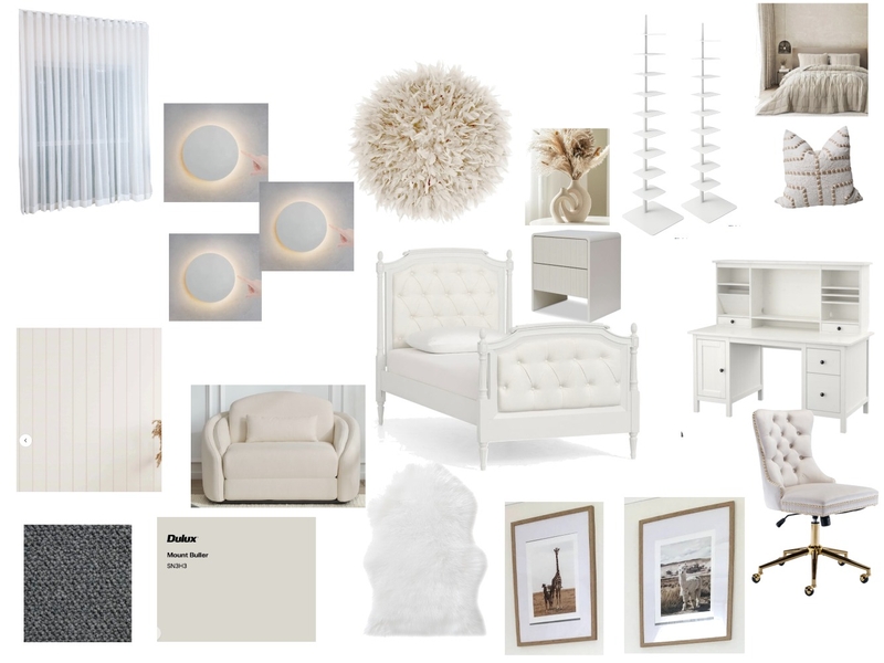 Nina Bedroom Interior Design Mood Board by alexk.gc24