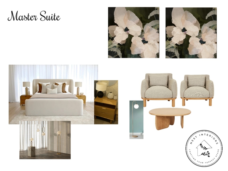 Master Suite Mood Board by Nest Interiors on Style Sourcebook