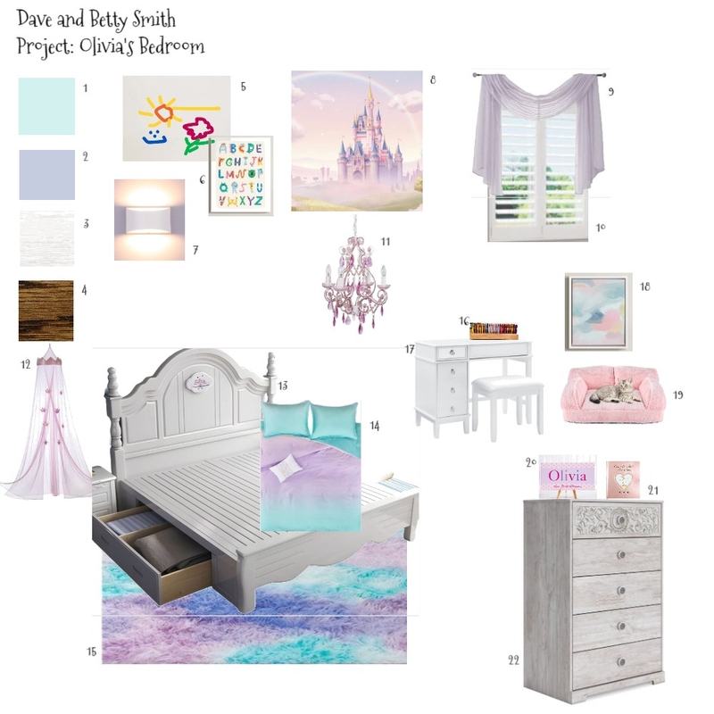 Princess Bedroom Mood Board by Mindy J on Style Sourcebook