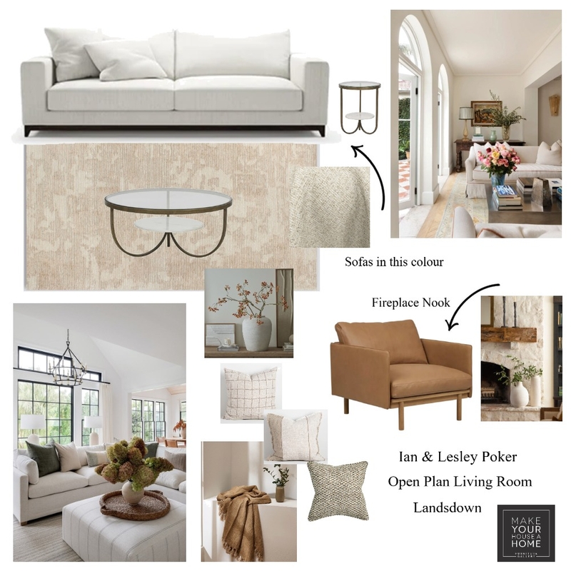 Ian & Lesley Poker - Open Plan Living Room Mood Board by MarnieDickson on Style Sourcebook