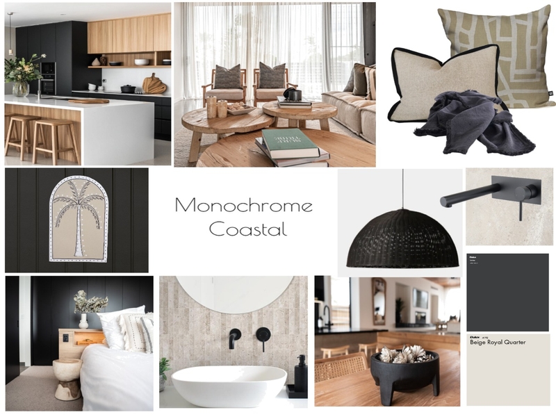 Monochrome Coastal Mood Board by TDS on Style Sourcebook