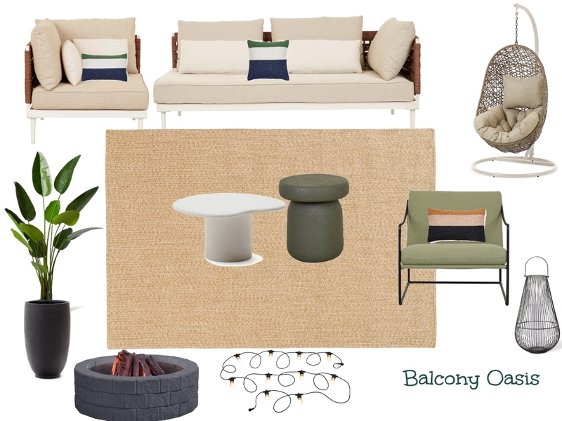 Balcony Oasis Mood Board by NookNest Pty Ltd on Style Sourcebook