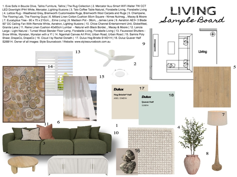 Living VER2 Mood Board by HoneyComb on Style Sourcebook