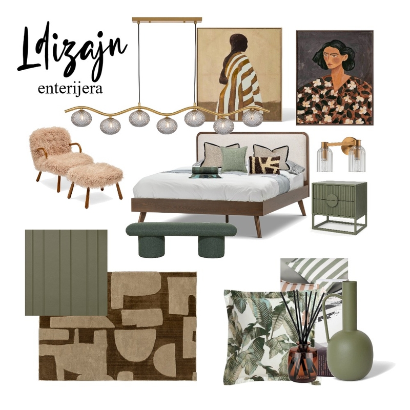 moodnoard green Interior Design Mood Board by Lmoodboard