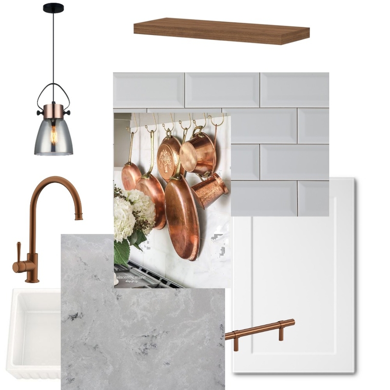 Copper and White Kitchen Mood Board by Maven Interior Design on Style Sourcebook