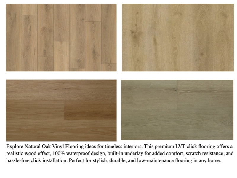 Natural Oak Vinyl Flooring Ideas for Timeless Interiors Mood Board by Flooring Wholesale UK on Style Sourcebook