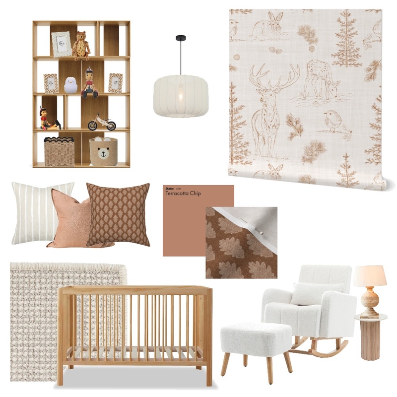 Woodland Nursery Mood Board by vine_art_design on Style Sourcebook
