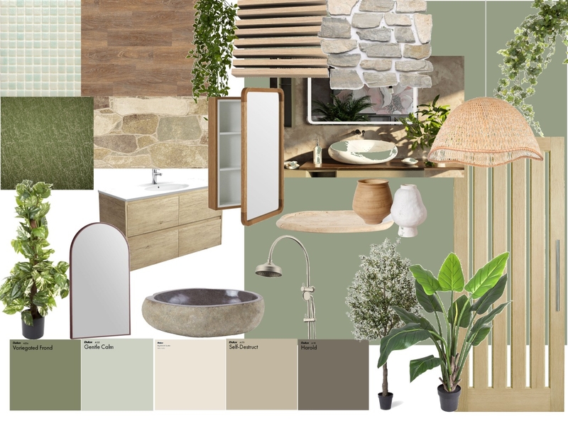 biophilic bathroom Mood Board by abigailfintan on Style Sourcebook