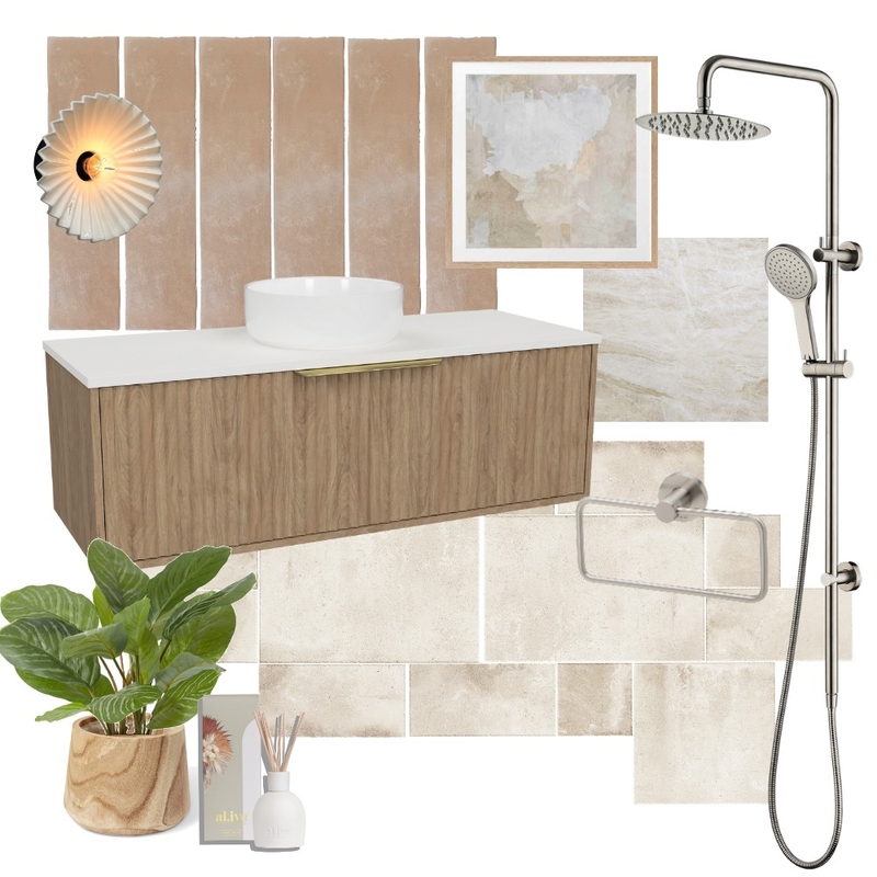 The Block House 3 Bathroom, Week 1 Mood Board by Beaumont Tiles on Style Sourcebook