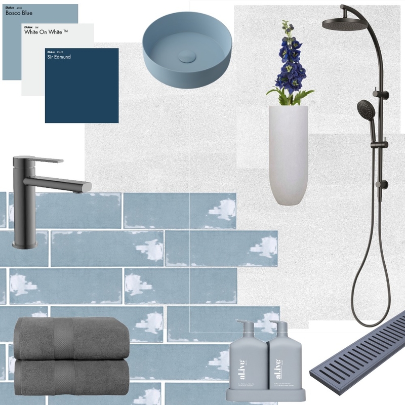 Blue - TL Mood Board by Beaumont Tiles Strathpine on Style Sourcebook