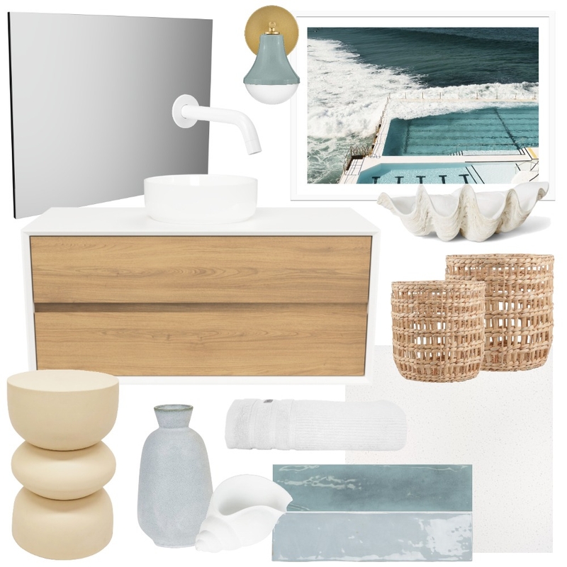 Lagoon Layers | Embrace with Georgia Mirror Mood Board by Timberline on Style Sourcebook