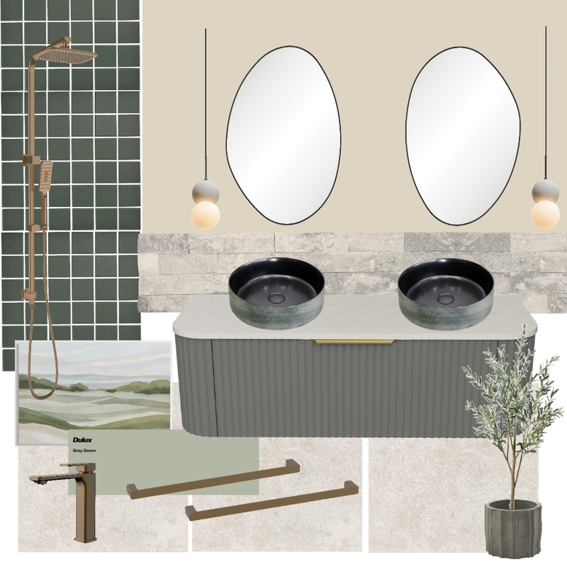 The Block House 2 Bathroom, Week 1 Mood Board by Interior Idealist on Style Sourcebook