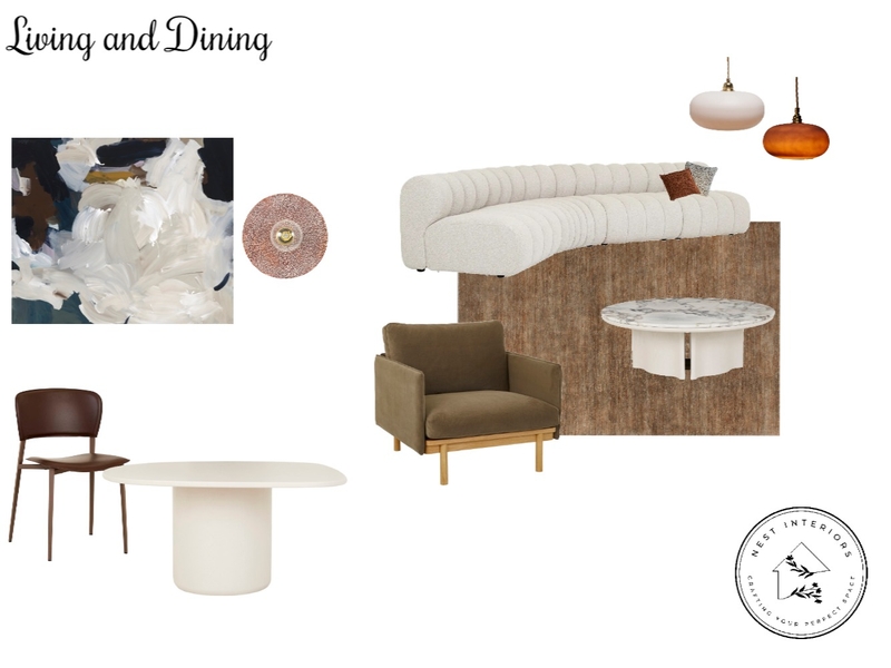 Mark Carlson - Living and Dining Concept Mood Board by Nest Interiors on Style Sourcebook