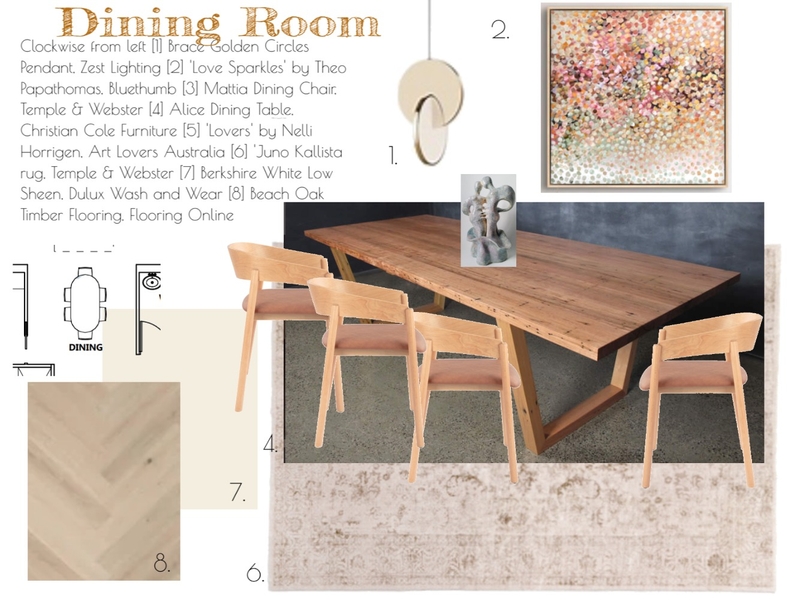 Dining Room Sample Board Mood Board by Megz0y on Style Sourcebook