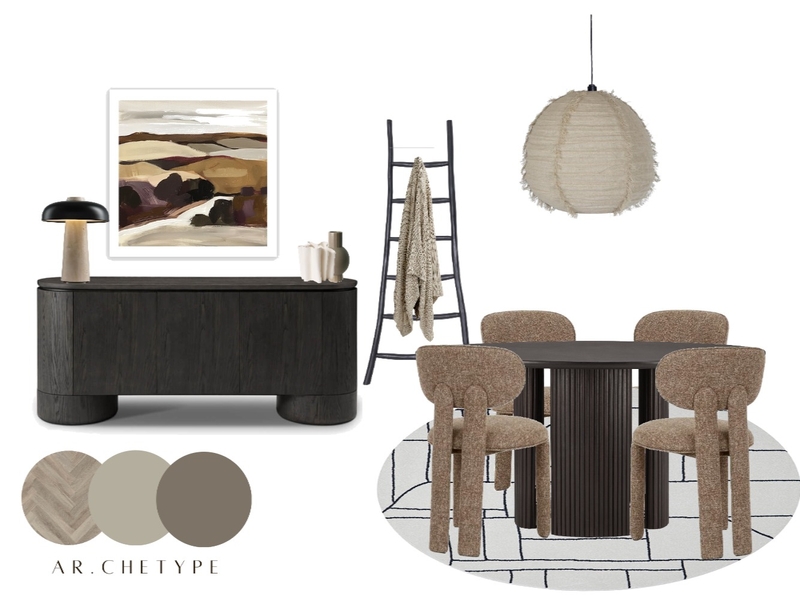 Earth and Texture Dining Mood Board by AR.CHETYPE DESIGN on Style Sourcebook