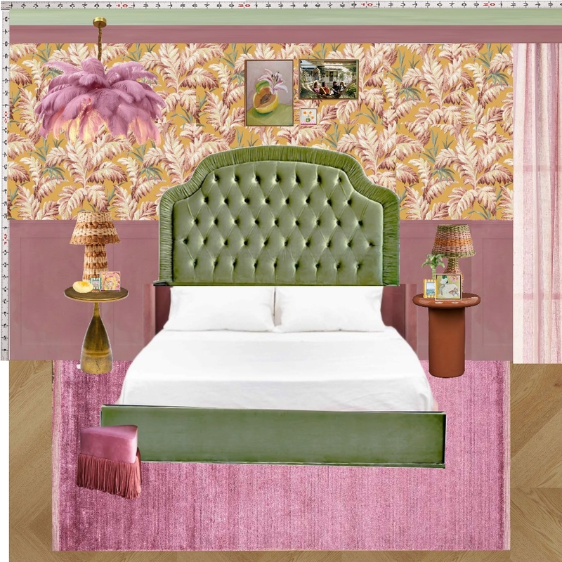 Old Hollywood Bedroom Wall Mood Board by dl2407 on Style Sourcebook