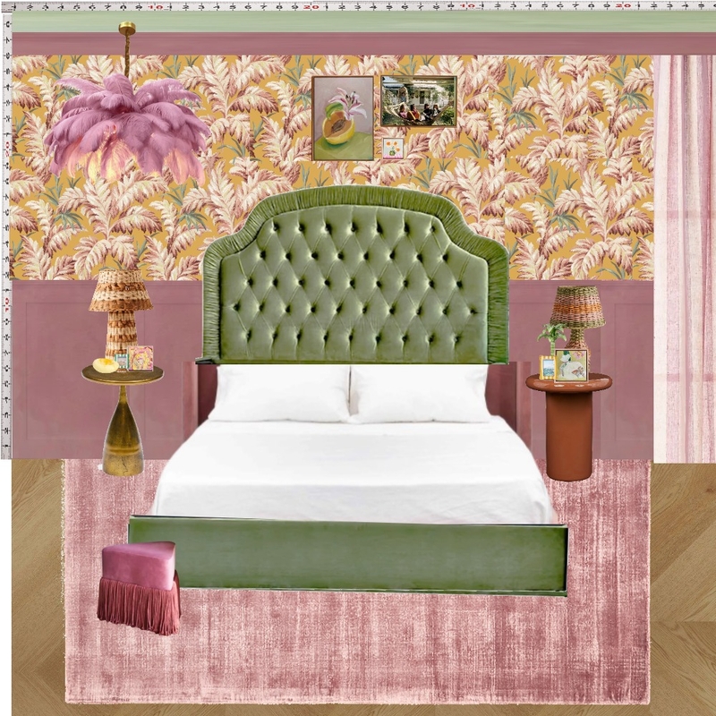 Old Hollywood Bedroom Wall Mood Board by dl2407 on Style Sourcebook