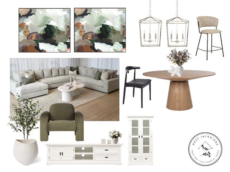 Charlene - V3 Living/Dining Mood Board by Nest Interiors on Style Sourcebook