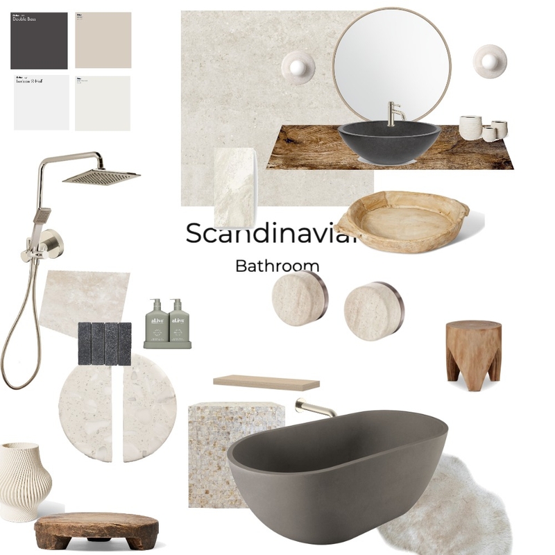 Scandinavian Bathroom roon Mood Board by taysim77@gmail.com on Style Sourcebook