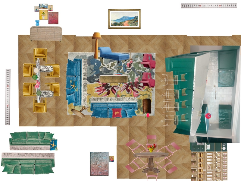 Great Room Space Planning Scale Mood Board by dl2407 on Style Sourcebook