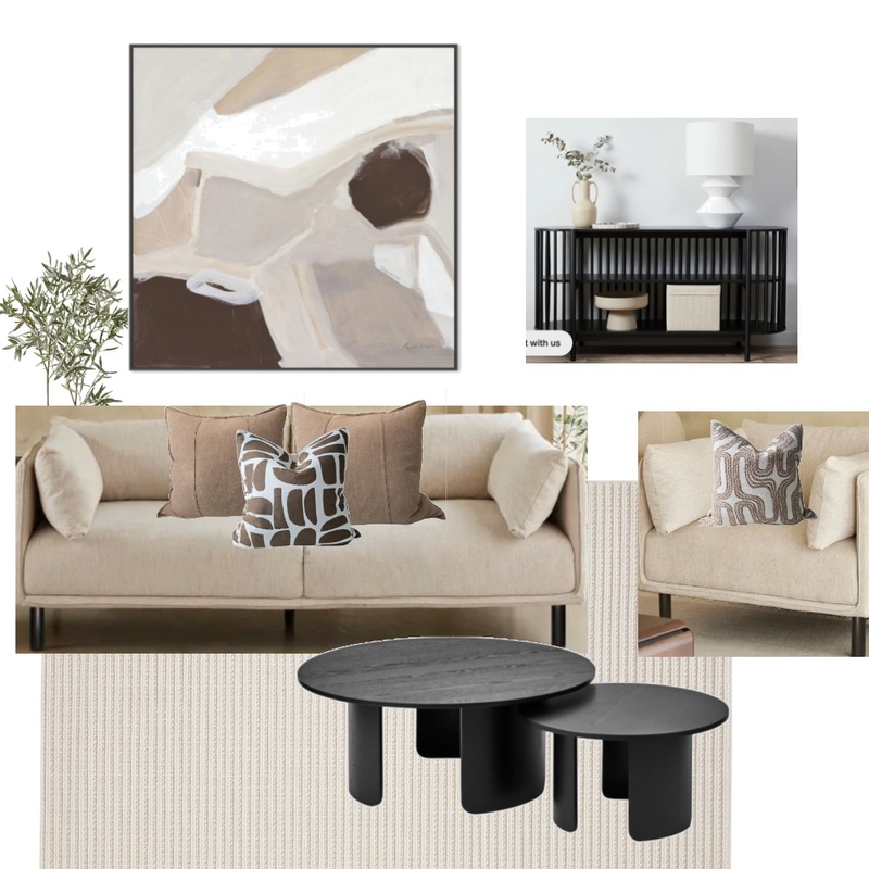 Lounge 1 - Neutrals & black Mood Board by amanda@thestylistairliebeach.com.au on Style Sourcebook