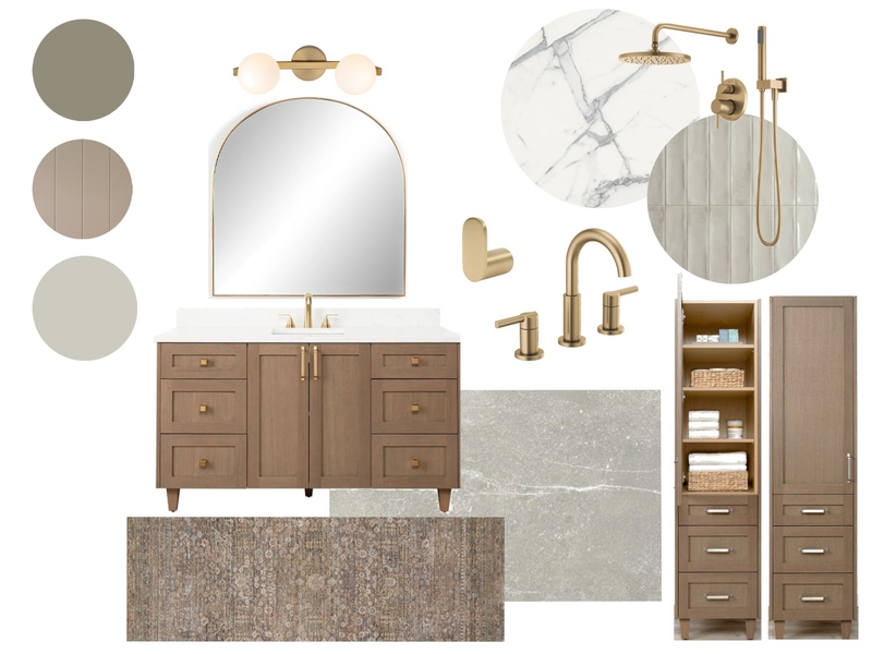 Clark Ave - Primary Bath Mood Board by Sarah Beairsto on Style Sourcebook