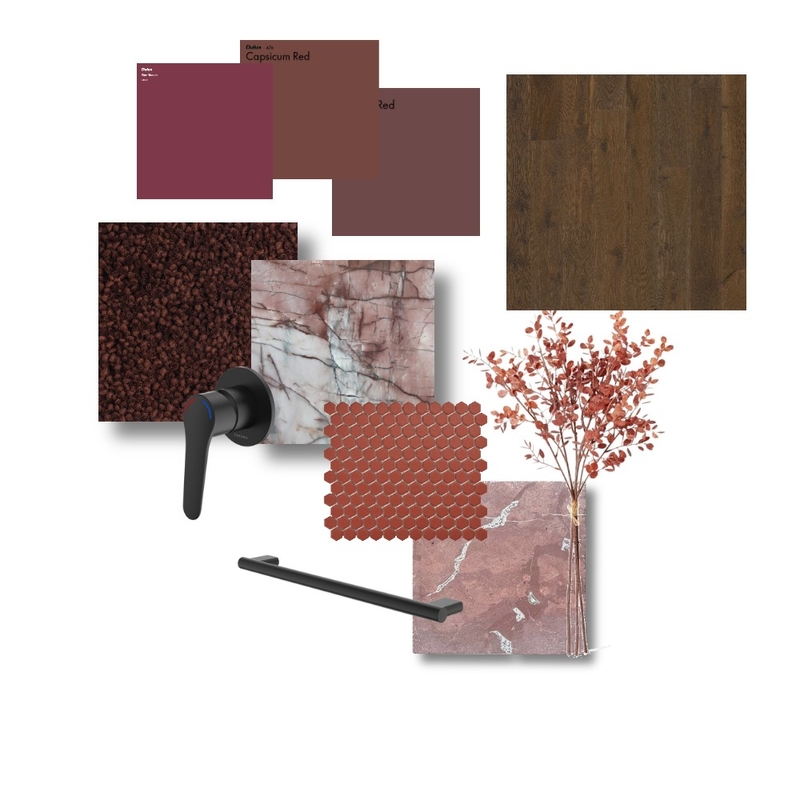 . Rich Burgundy & Plum Accents Flat lay Mood Board by litsa@stannardfamilyhomes.com.au on Style Sourcebook