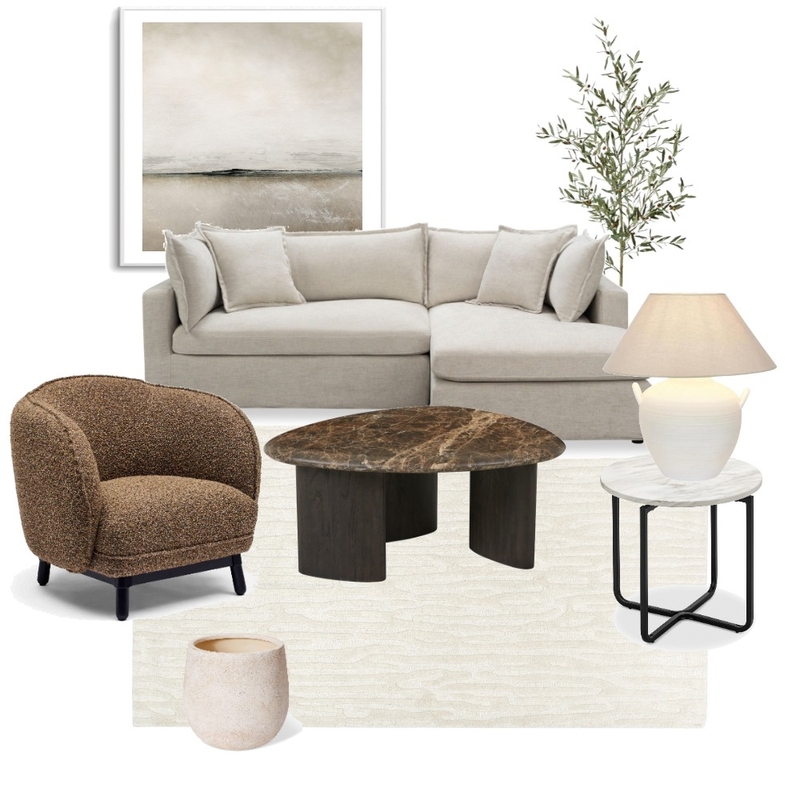 Contemporary Lounge Room Mood Board by MEL MAR DESIGN on Style Sourcebook