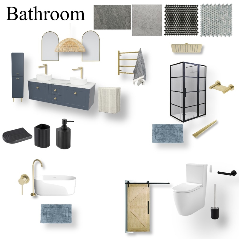Phebe Bathroom Mood Board Mood Board by felt + stone Design on Style Sourcebook