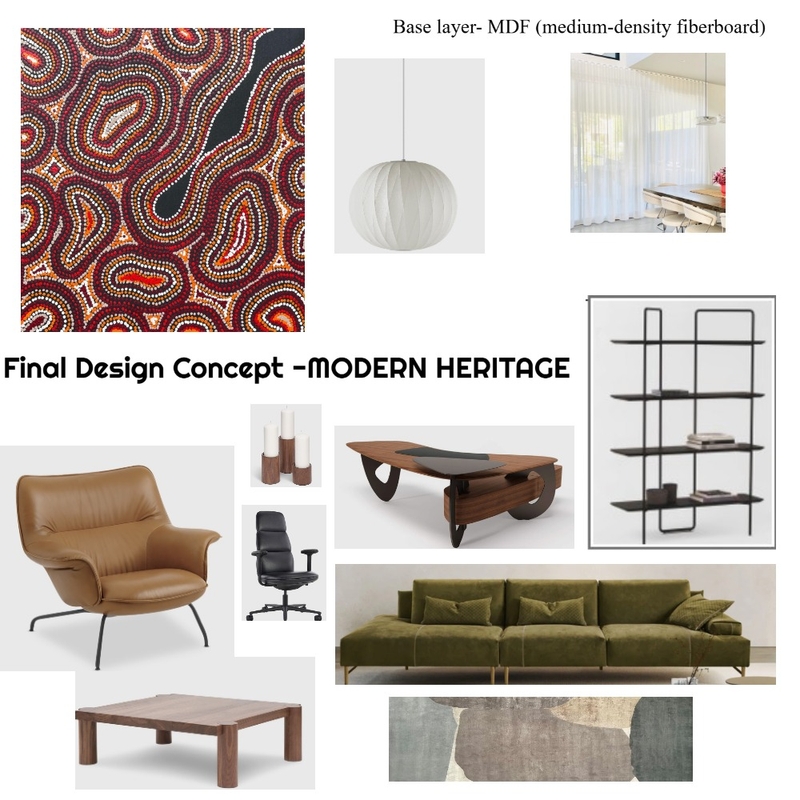 Final design concept Mood Board by Antoniette on Style Sourcebook