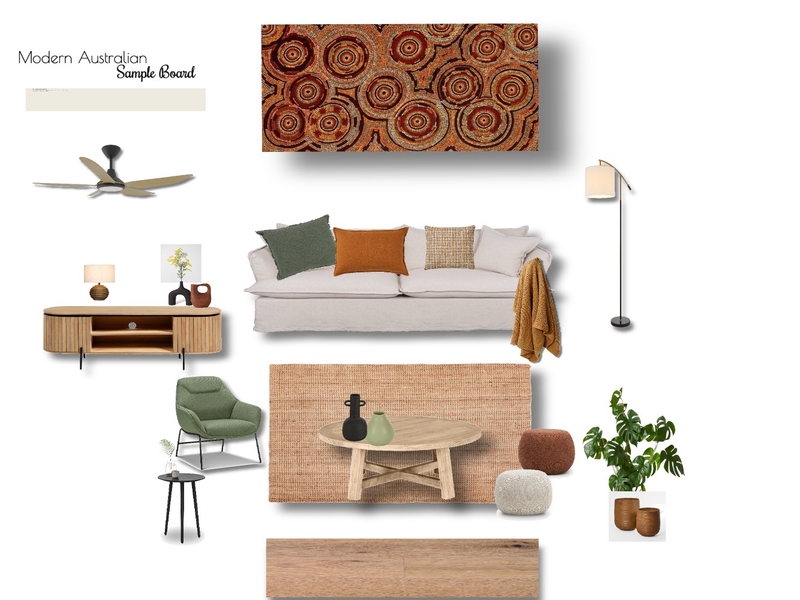 Modern Australian Sample Board Mood Board by ChrissyM28 on Style Sourcebook